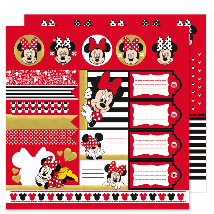 Бумага для скрапбукинга АртУзор "Мечтай", Минни Маус (ART699)