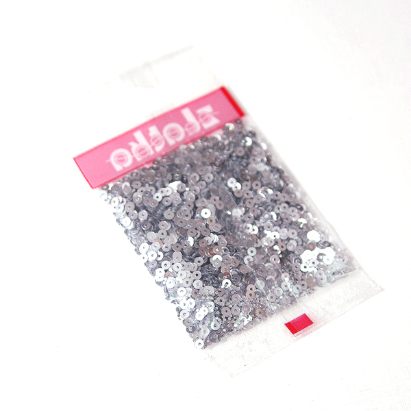 Пайетки мелкие Zlatka "Серебряный" (№01)