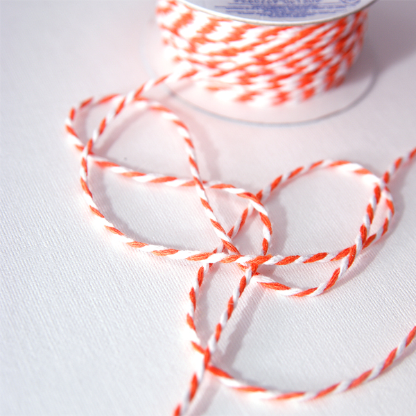 Шнур двухцветный 2 мм Gamma, Цвет оранжевый/белый