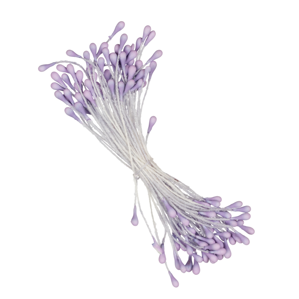 Тычинки Florico матовые ровные, цвет сиреневый