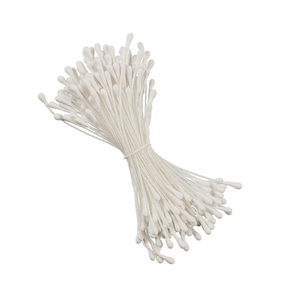 Тычинки Florico матовые ровные, цвет белый