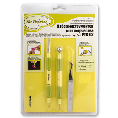 Набор инструментов для изготовления цветов.