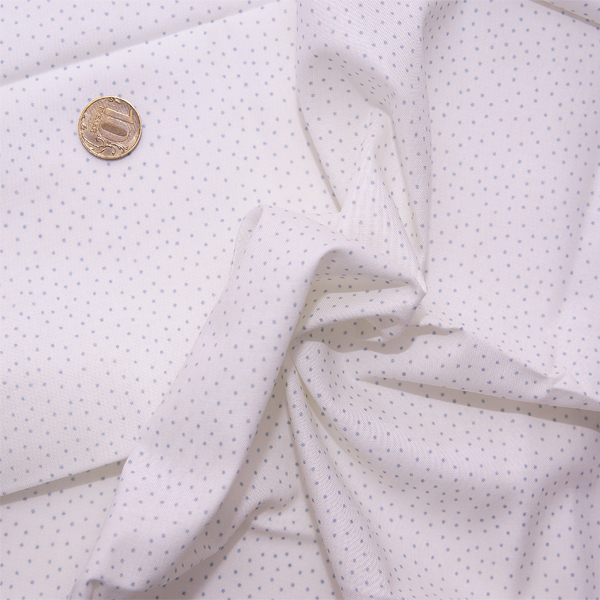 Ткань лоскутная 50 х 55 см "4500", точечки на кремовом