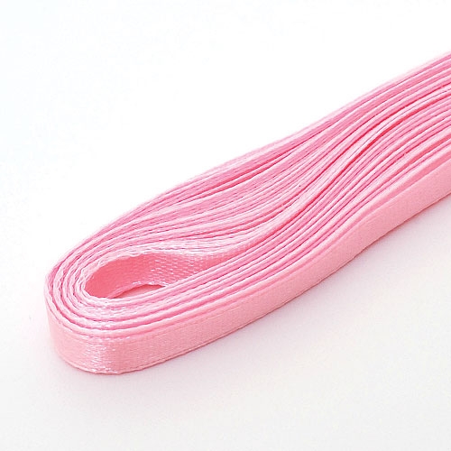 Лента атласная 6 мм, цвет бледно-розовый