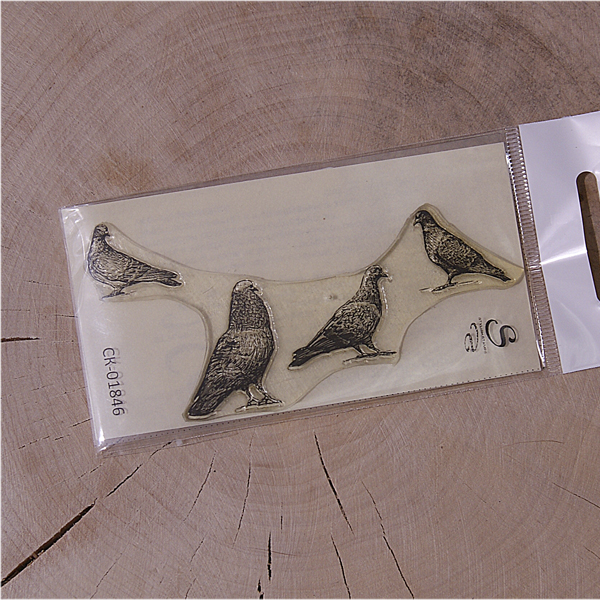 Штамп Stylish Stamps "Голуби на асфальте"