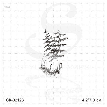 Штамп Stylish Stamps "Папоротник с корешком"