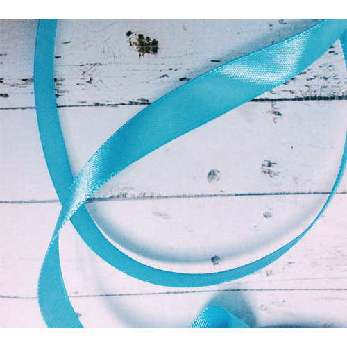 Лента атласная 12 мм, цвет голубой