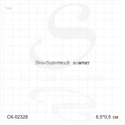 Штамп Stylish Stamps "Незабываемый момент"