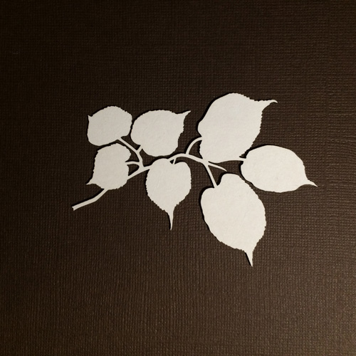 Чипборд "Ветка липы большая"