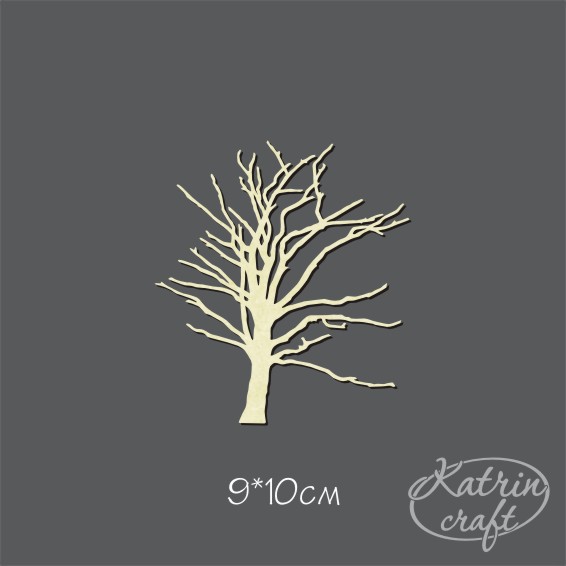 Чипборд "Дерево №3 маленькое"