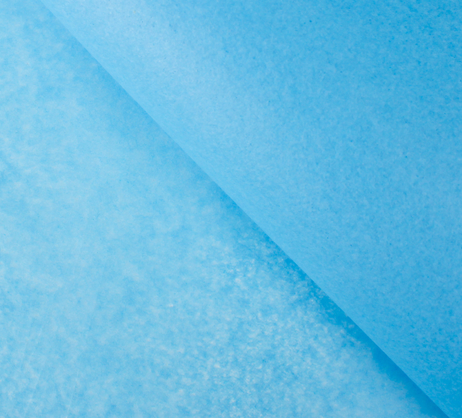 Бумага тишью ,цвет голубой, 50 см х 66 см