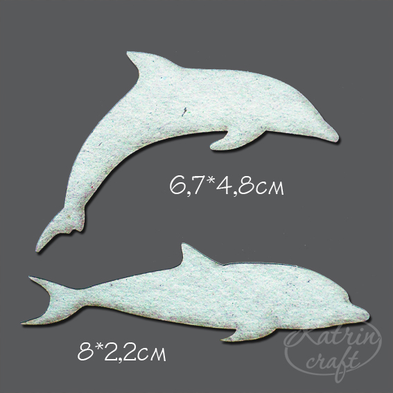 Чипборд "Дельфины маленькие"