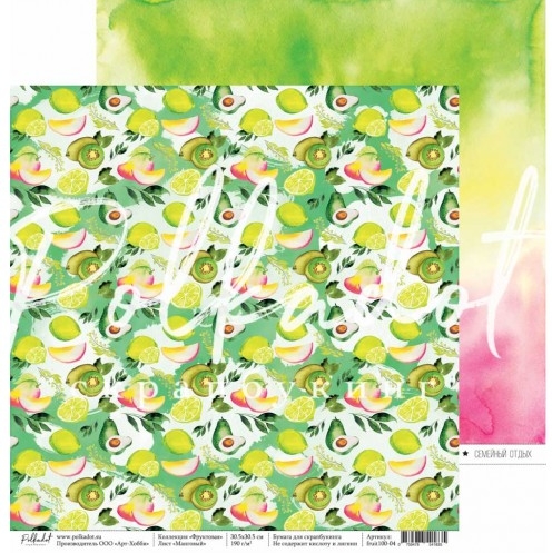 Бумага Polkadot. Коллекция "Фруктовая" Манговый (PKD-242)