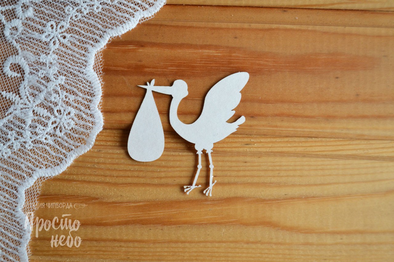 Чипборд Просто Небо. "Аист"