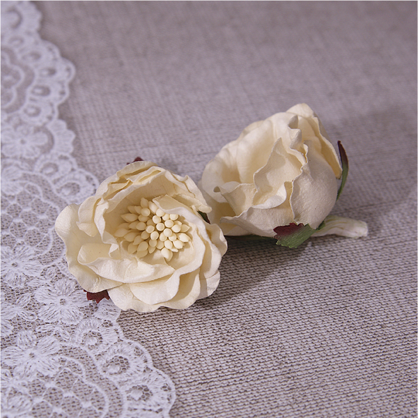 Цветок магнолии 5 см, 1 шт, цвет крем