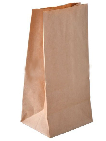 Бумажный крафт пакет 19 х12 х7 см