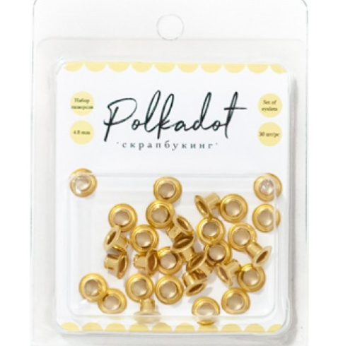 Набор люверсов Polkadot. , цвет золотой