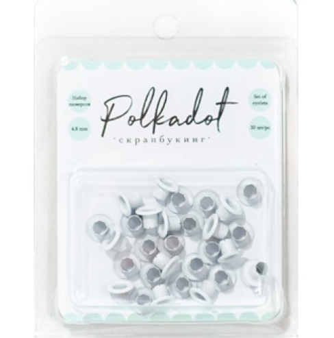 Набор люверсов Polkadot. , цвет белый