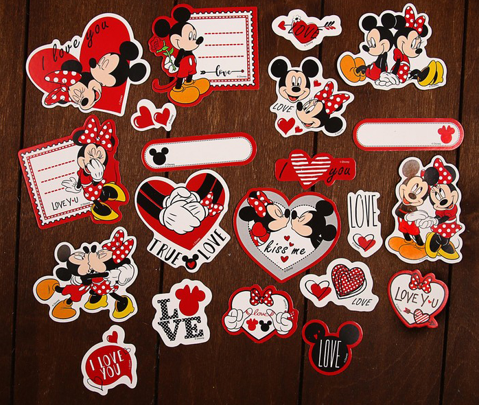 Набор картонной вырубки Артузор "Микки и Минни", любовь