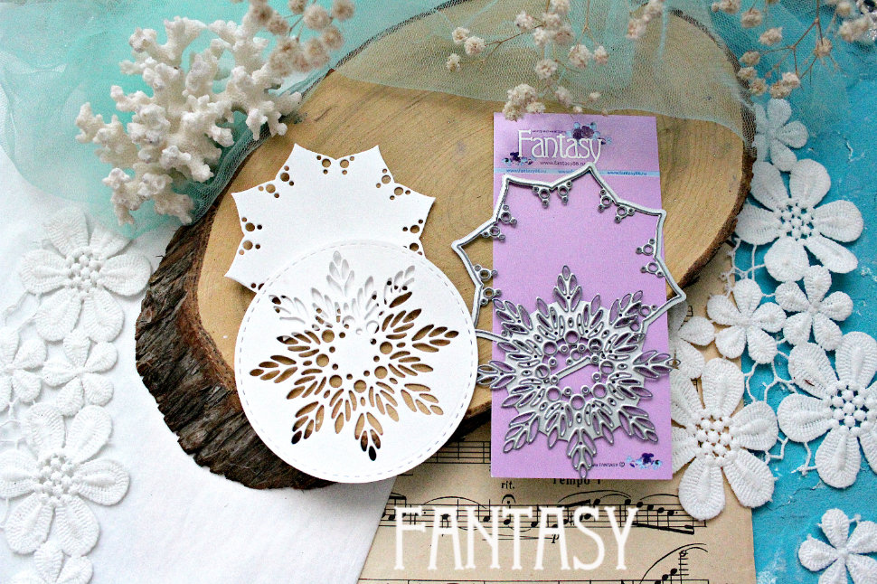 Нож для вырубки Fantasy "салфетка 2 ножа " Весенняя 3" "