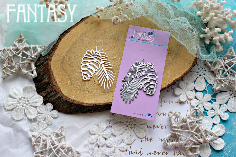 Нож для вырубки Fantasy "Новогодняя ветка + шишка 2018"