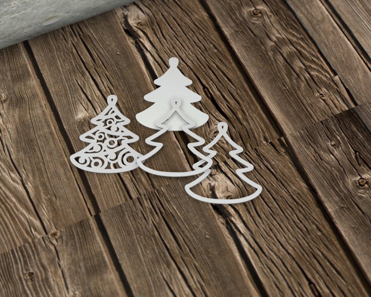 Чипборд Chipboards "Заготовка для шейкера Ёлочка"