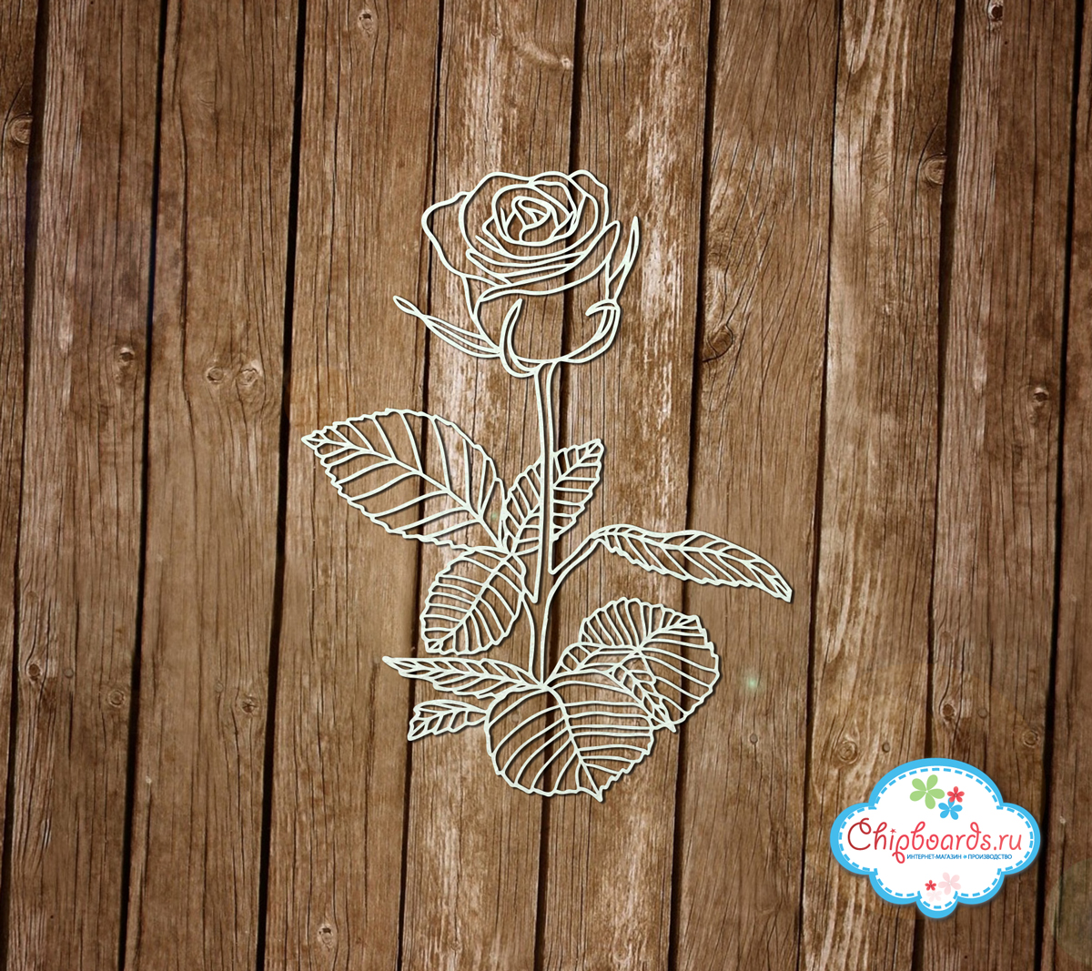 Чипборд Chipboards "Изящная Роза"