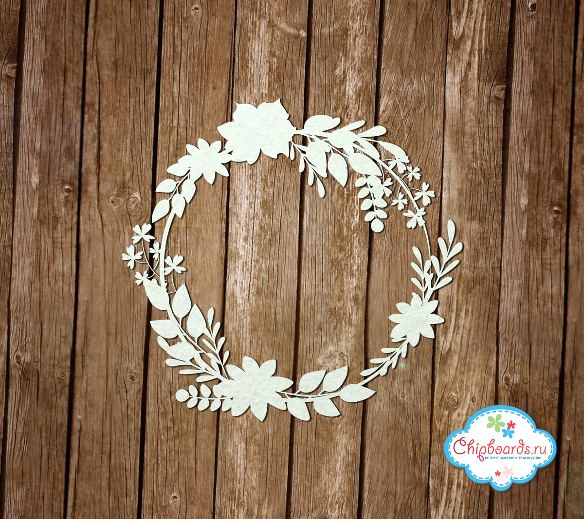 Чипборд Chipboards "Цветочный венок"