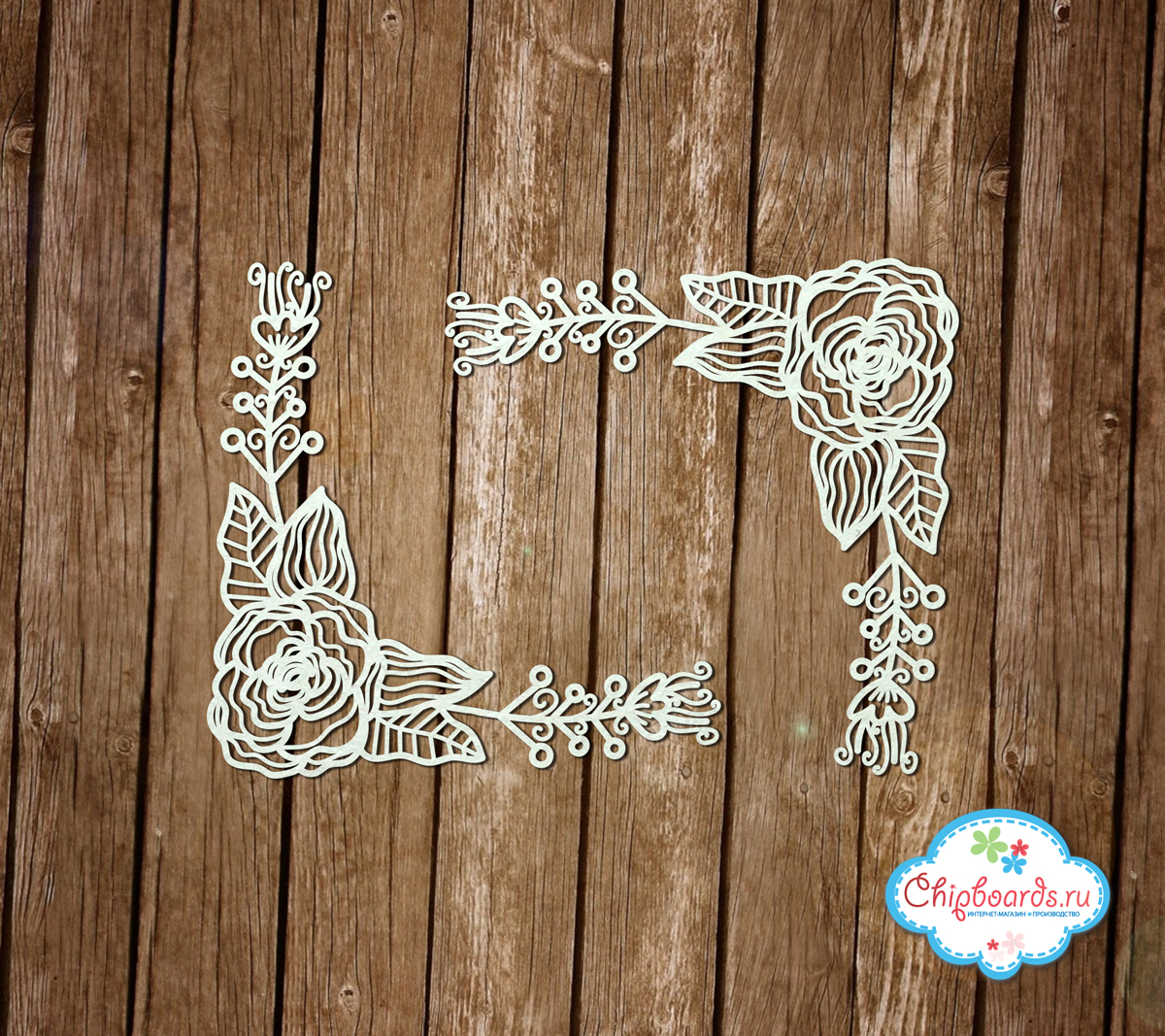 Чипборд Chipboards "Уголки "Розы""