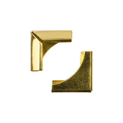 Уголки металлические для альбома 15 мм, 4 штуки, цвет золотой