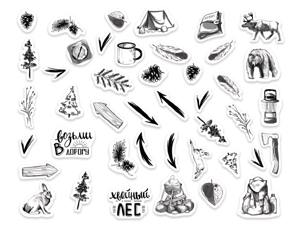 Набор картонной вырубки MrPainter "Норвежский лес"