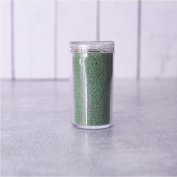 Микробисер Zlatka. Цвет зелёный