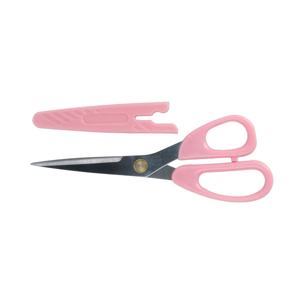 Ножницы 18 см Gamma с розовыми ручками
