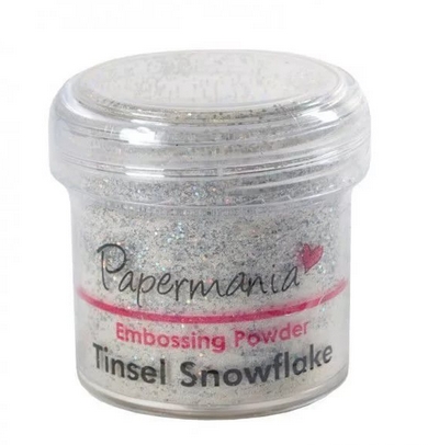 Пудра для эмбоссинга Papermania "Снежинка", с блёстками