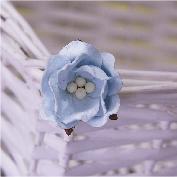 Цветок жасмина 3 см, 1 шт, цвет голубой