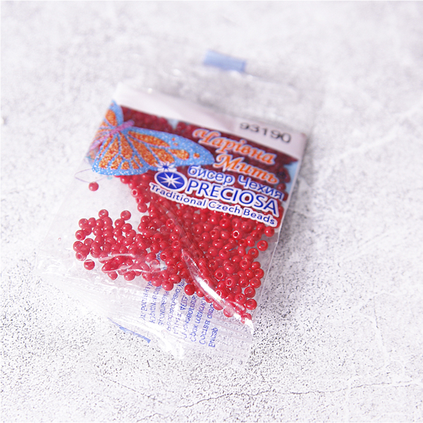 Бисер Preciosa, цвет матовый красный