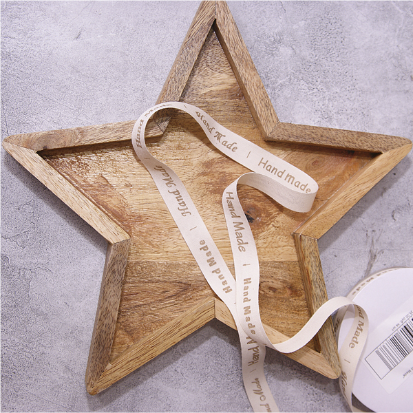 Лента 15 мм льняная "Hand Made"