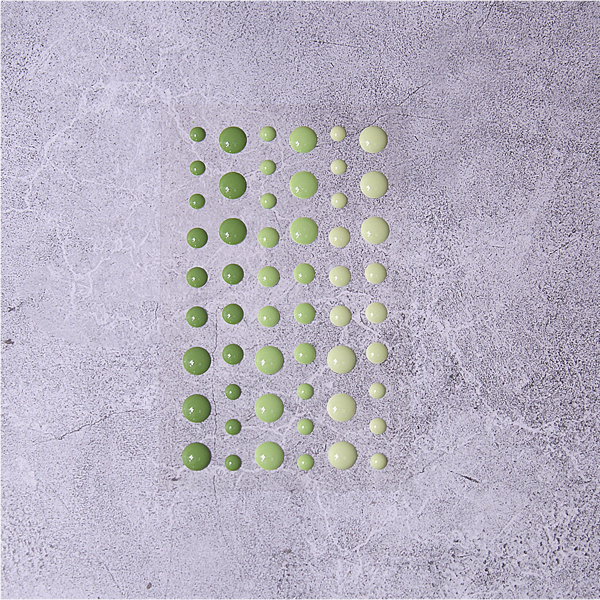 Эмалевые точки (дотс) , цвет зелёный
