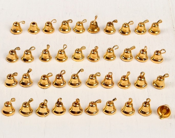 Подвеска металлическая "Колокольчик" 0,6см Золото