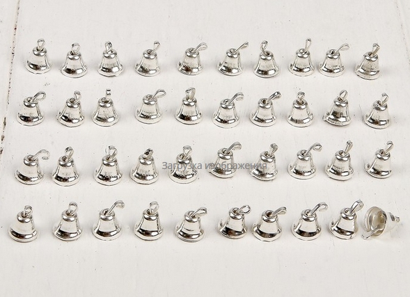 Колокольчик серебрянный, 0,6см., упаковка 40шт.