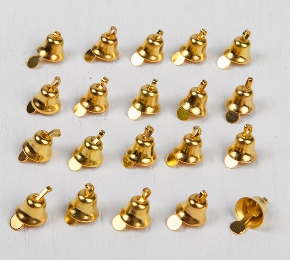 Колокольчик золотой, 0,8см., упаковка 20шт.