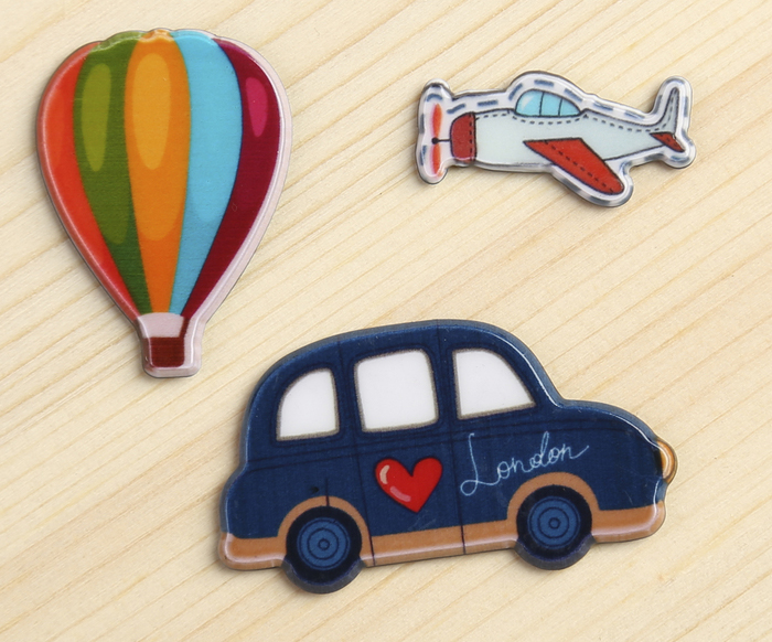 Набор пластикового декора Артузор "Путешествия"