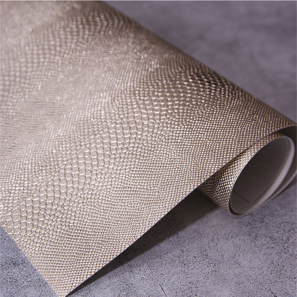 Искусственная кожа 34 х 50 см "Рептилия", цвет светлое золото