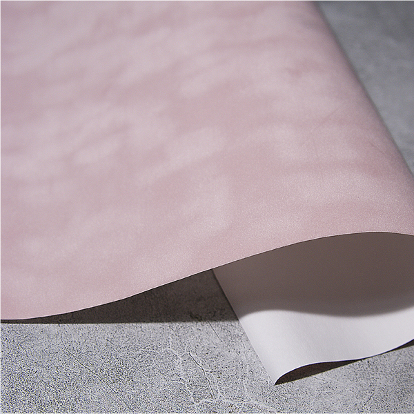 Переплётный материал на бумажной основе "Бархат потёртый" 34 х 50 см, цвет цвет розовый