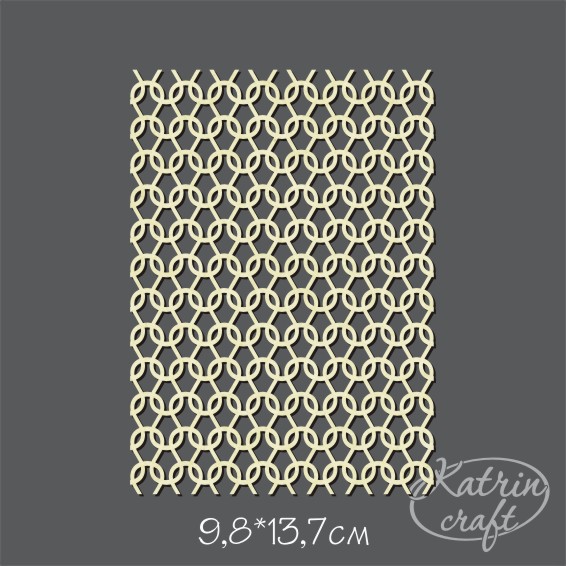 Чипборд Katrin craft "Фоновый А6 Вязаное полотно"