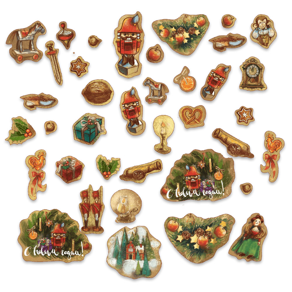 Набор картонной вырубки MrPainter "Щелкунчик"