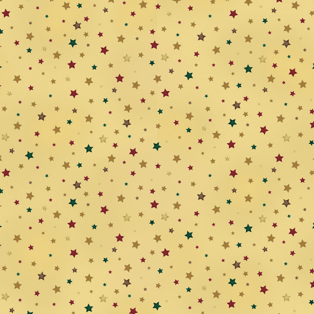 Ткань лоскутная 50 х 55 см "4594 ", звёздочки на песочном