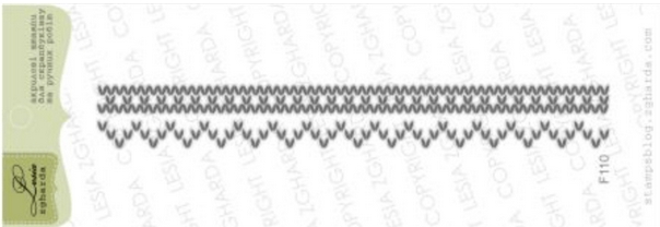 Штамп Lesia Zgharda "Вязаный узор 110"