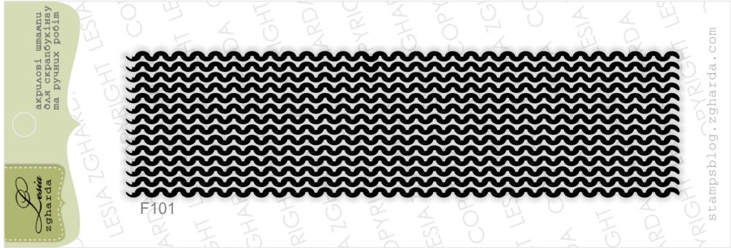 Штамп Lesia Zgharda "Вязаные петельки 101"