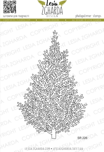Штамп Lesia Zgharda "Рождественское дерево"